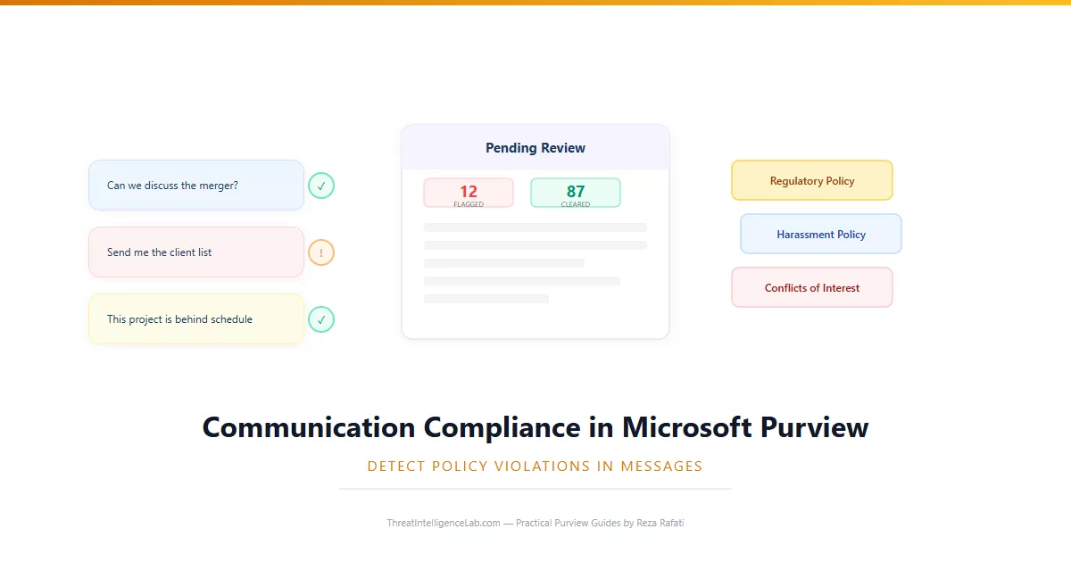 Communication Compliance in Microsoft Purview: How to Detect Policy Violations in Messages