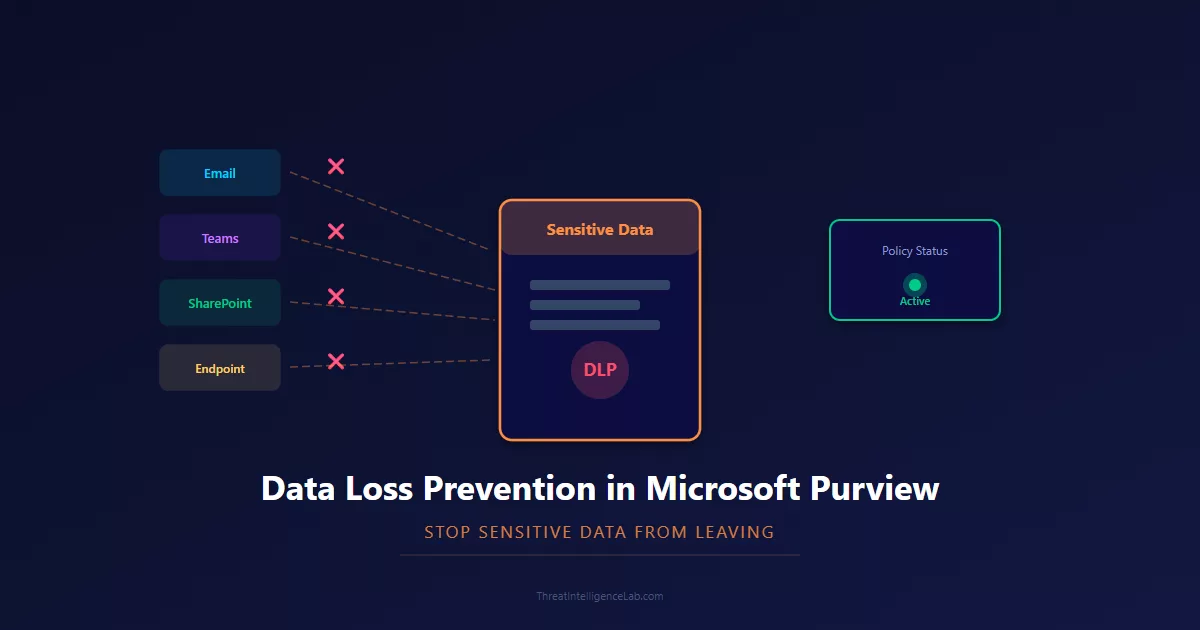 Data Loss Prevention policy blocking sensitive data at exit points